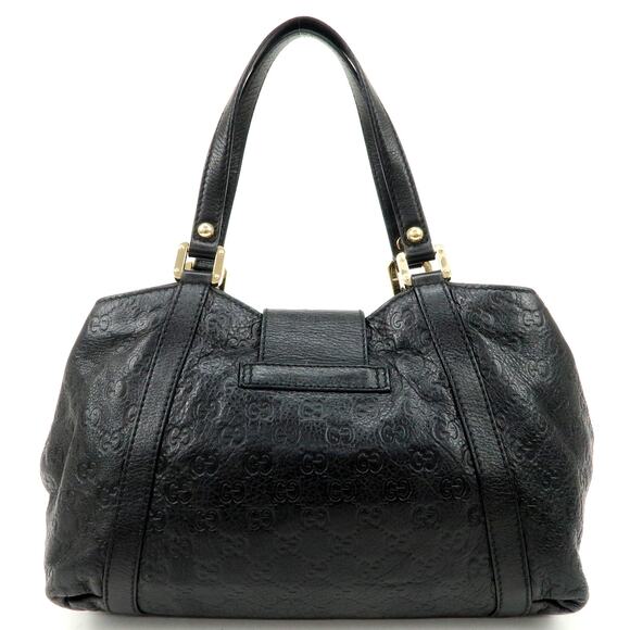 💎✨Authentic✨💎GUCCI Guccissima Leather Shoulder Bag Hand Bag Black - Picture 2 of 15